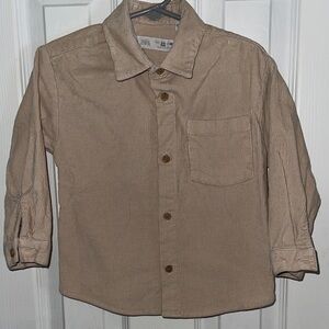Zara Beige Corduroy Shirt
